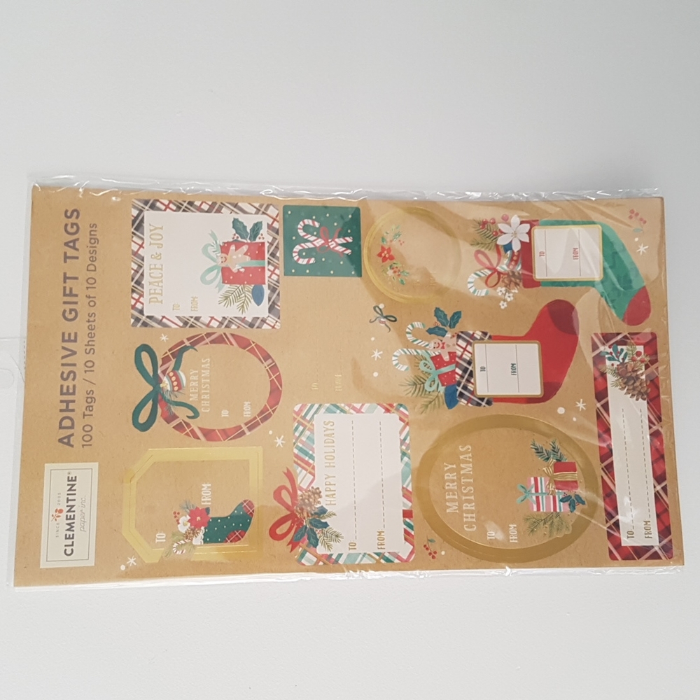🎅🏼100 Stickers Gift Tags (10 Sheets)
